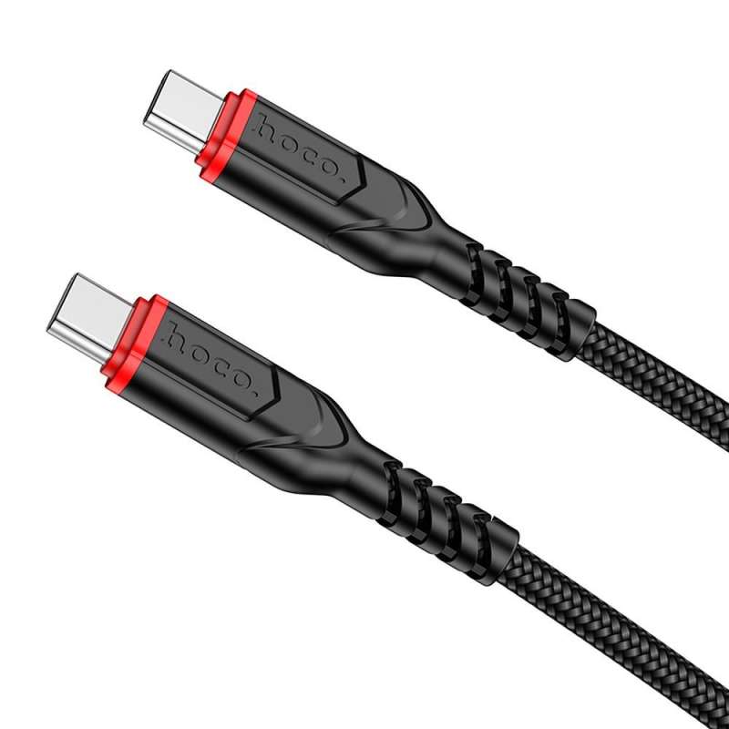 SPOTT-GR Hoco X59 - Καλώδιο Type-C σε Type-C PD QC 3A 60W 1m - Μαύρο