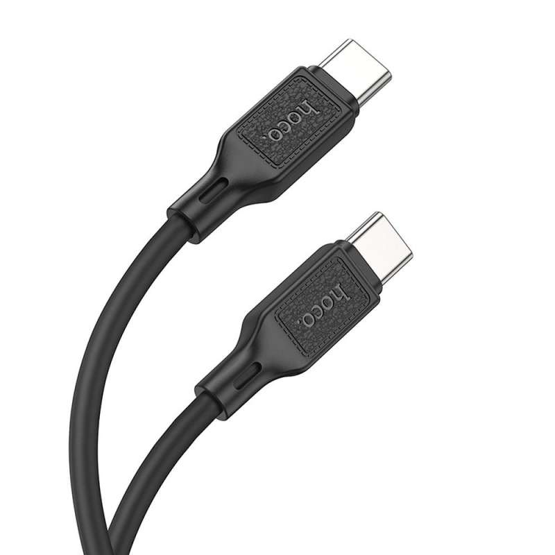 SPOTT-GR Hoco X90 - Καλώδιο Type-C σε Type-C (3A 60W) 1m σε Μαύρο Χρώμα