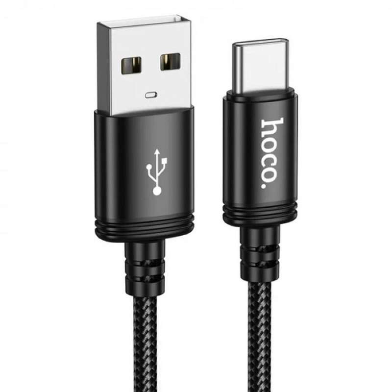 SPOTT-GR Hoco X91 - Καλώδιο USB-A σε Type-C 3A 3m σε Μαύρο Χρώμα