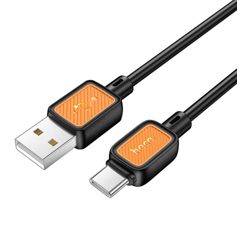 SPOTT-GR Hoco X108 - Καλώδιο USB-A σε Type-C 3A 1m - Μαύρο