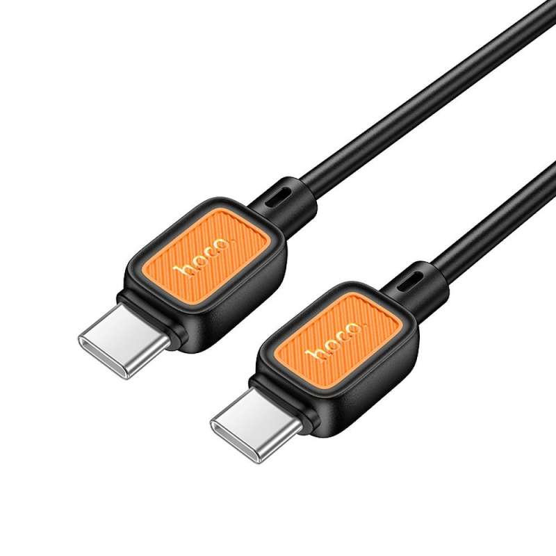 SPOTT-GR Hoco X108 - Καλώδιο Type-C σε Type-C (3A 60W) 1m σε Μαύρο Χρώμα