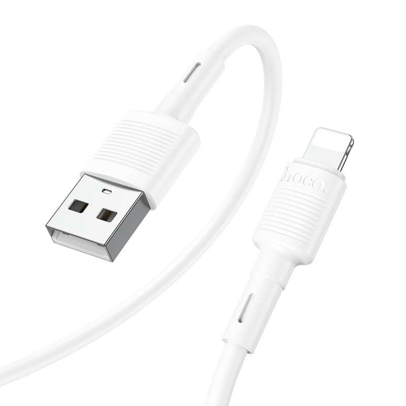 SPOTT-GR Hoco X83 - Καλώδιο USB-A σε Lightning 2.4A 1m - Άσπρο