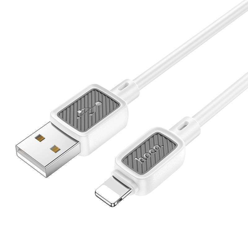 SPOTT-GR Hoco X108 - Καλώδιο USB-A σε Lightning 2.4A 1m - Άσπρο
