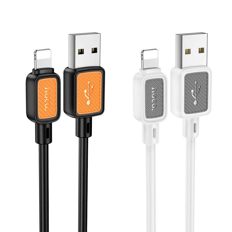 SPOTT-GR Hoco X108 - Καλώδιο USB-A σε Lightning 2.4A 1m - Άσπρο