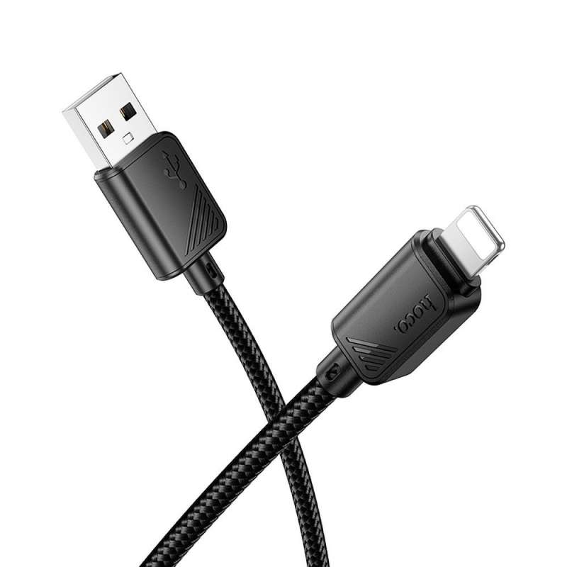 SPOTT-GR Hoco X113 - Καλώδιο USB-A σε Lightning 2.4A 1m - Μαύρο