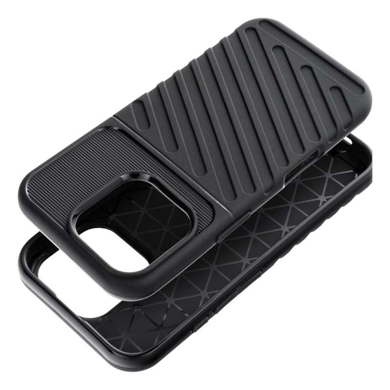 SPOTT-GR Thunder Back Cover - Σκληρή Θήκη για Apple iPhone 16 Pro - Μαύρη