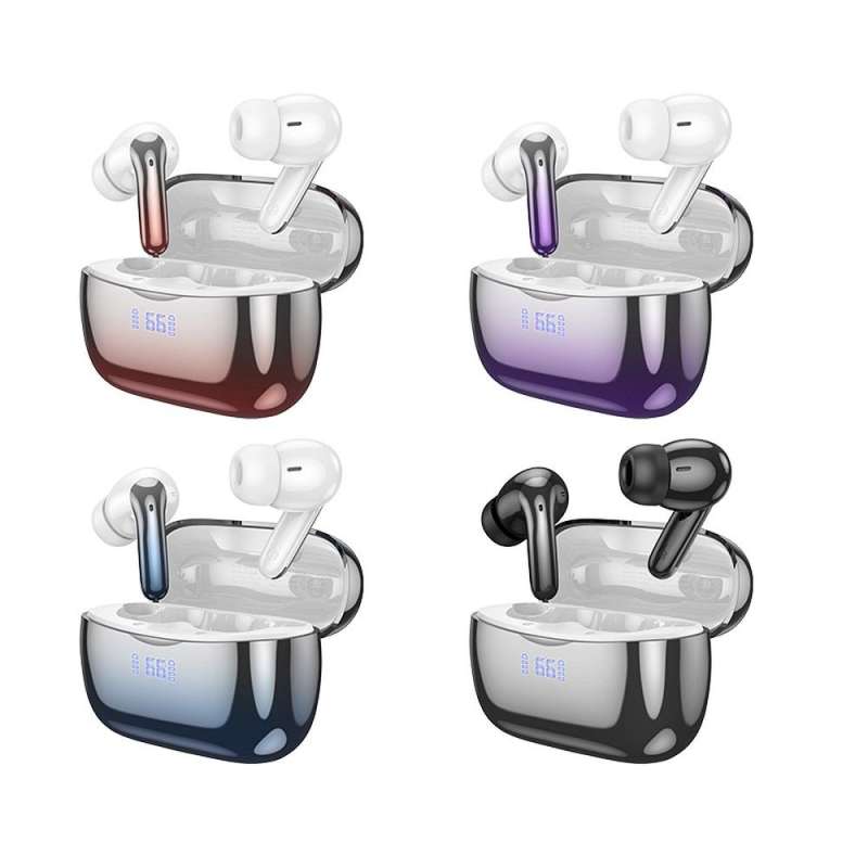 SPOTT-GR Hoco EQ16 - Ασύρματα In-Ear Ακουστικά Bluetooth με ANC, ENC (Ακύρωση Θορύβου) σε Μαύρο Χρώμα