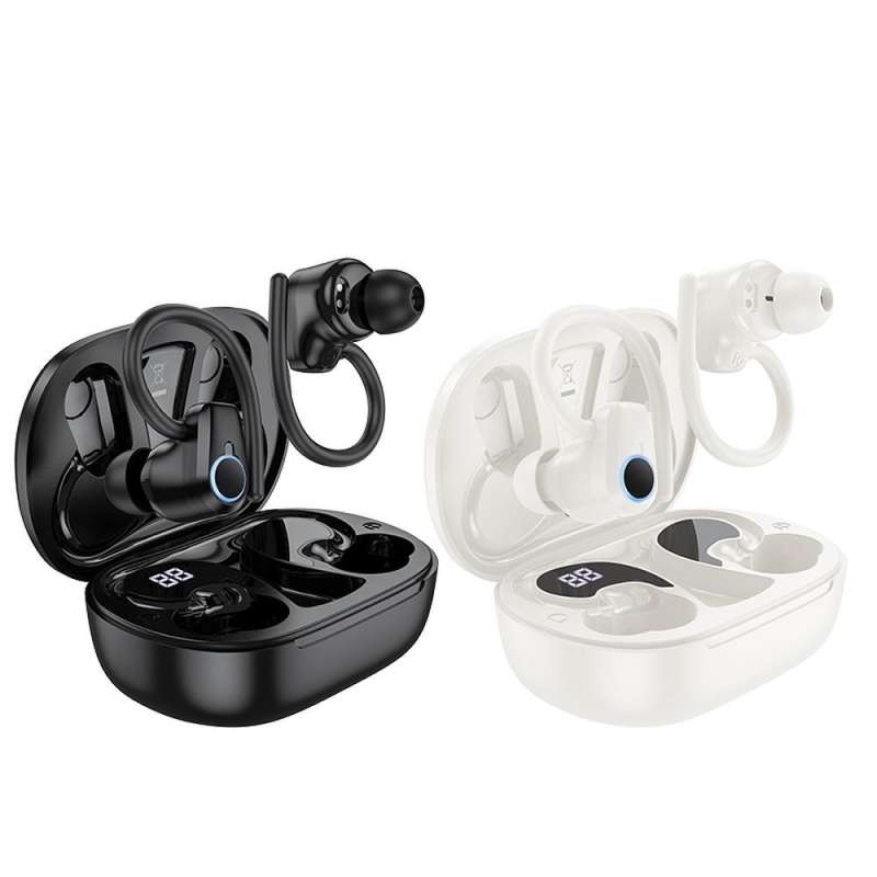 SPOTT-GR Hoco EQ8 - Ασύρματα In-Ear Ακουστικά Bluetooth σε Μαύρο Χρώμα