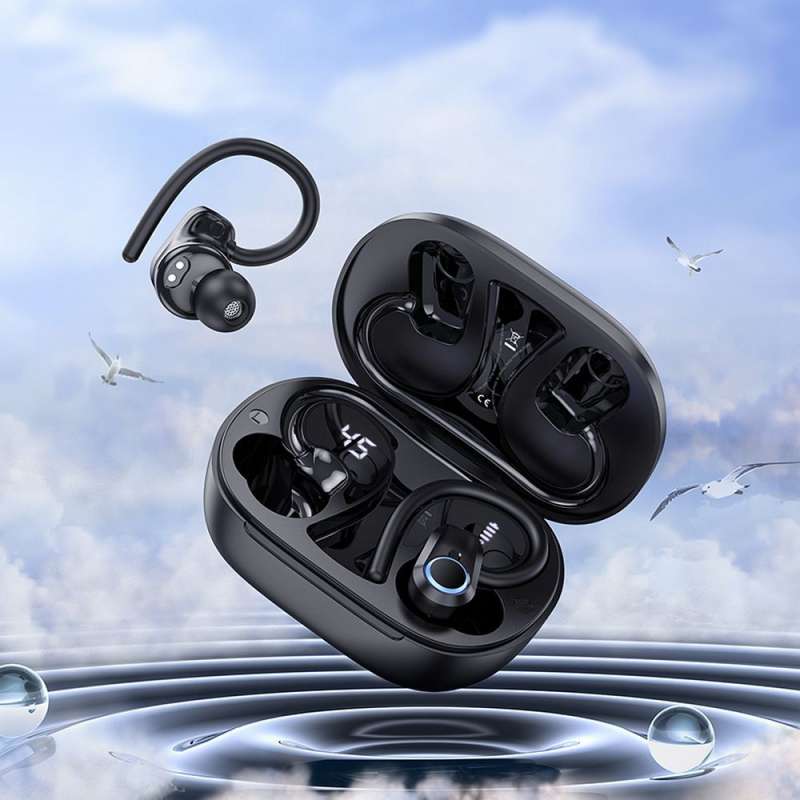 SPOTT-GR Hoco EQ8 - Ασύρματα In-Ear Ακουστικά Bluetooth σε Μαύρο Χρώμα