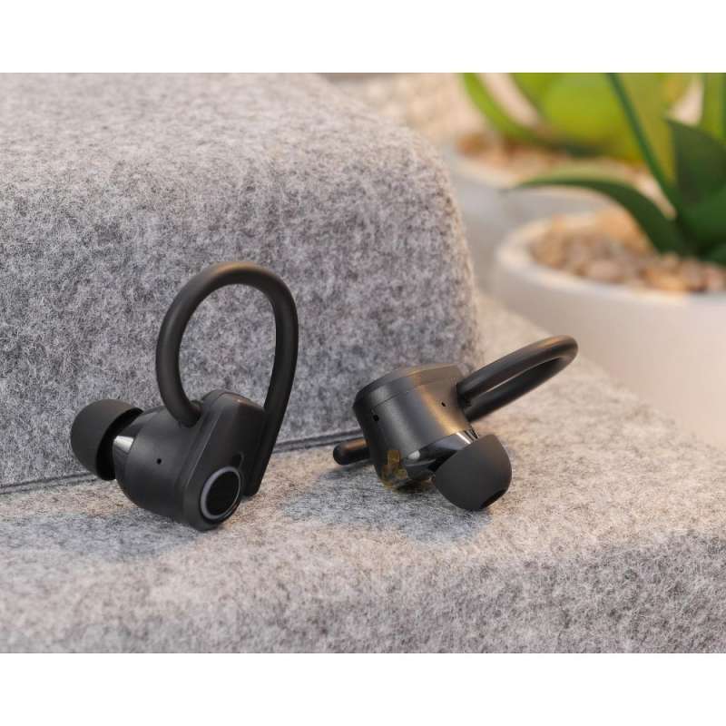 SPOTT-GR Hoco EQ8 - Ασύρματα In-Ear Ακουστικά Bluetooth σε Μαύρο Χρώμα