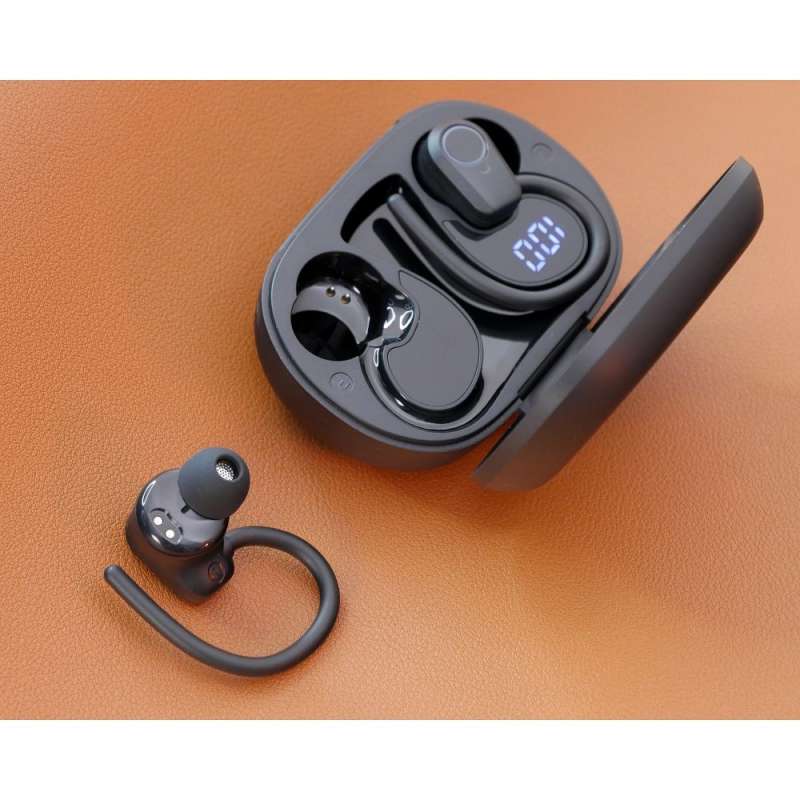 SPOTT-GR Hoco EQ8 - Ασύρματα In-Ear Ακουστικά Bluetooth σε Μαύρο Χρώμα