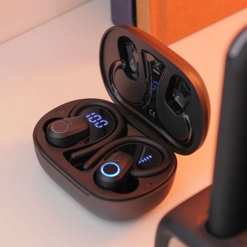 SPOTT-GR Hoco EQ8 - Ασύρματα In-Ear Ακουστικά Bluetooth σε Μαύρο Χρώμα
