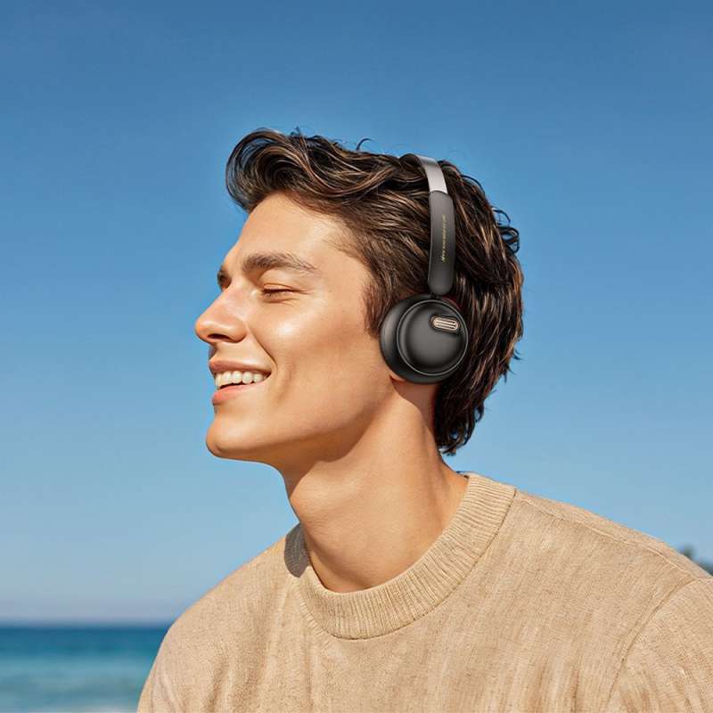 SPOTT-GR Hoco W62 - Ασύρματα Over-Ear Ακουστικά Bluetooth με Δυνατότητα Σύνδεσης Μέσω Type-C - Μαύρα