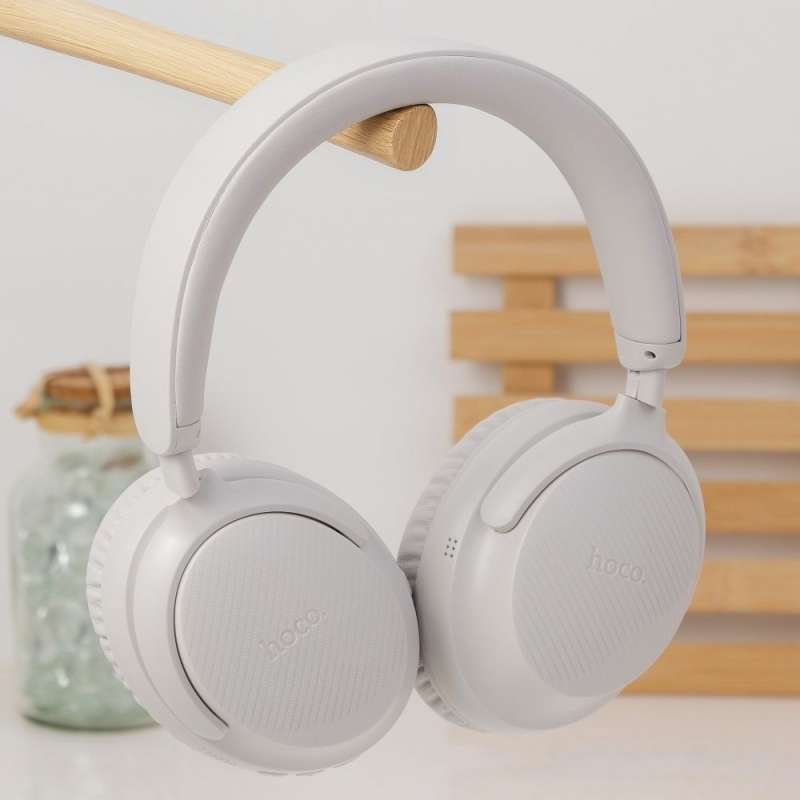 SPOTT-GR Hoco W53 - Ενσύρματα Over-Ear Ακουστικά Bluetooth - Άσπρα