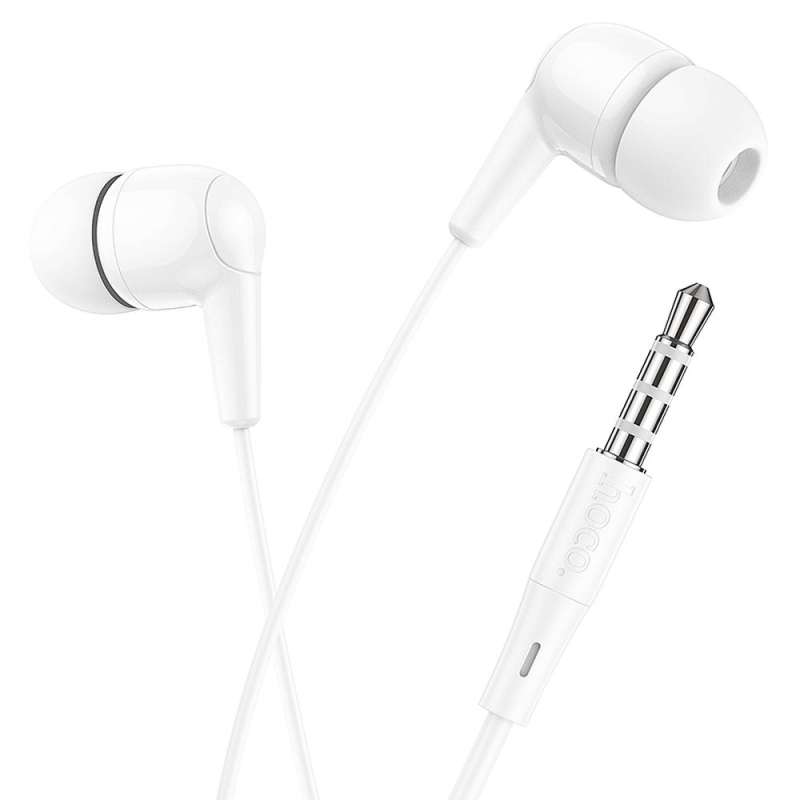 SPOTT-GR Hoco M97 - Ενσύρματα In-Ear Ακουστικά με Καρφί 3.5mm και Μικρόφωνο - Άσπρα