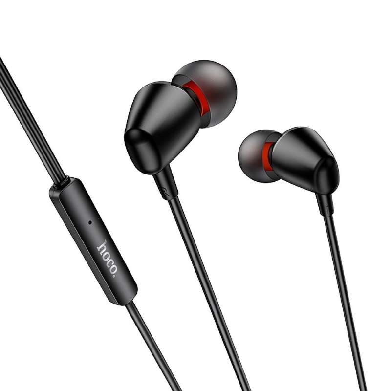 SPOTT-GR Hoco M107 Discoverer - Ενσύρματα In-Ear Ακουστικά με Καρφί 3.5mm και Μικρόφωνο - Μαύρα