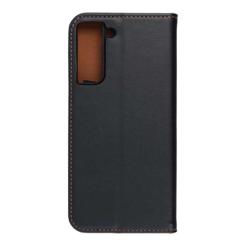 SPOTT-GR Smart Pro - Δερμάτινη Θήκη για Samsung Galaxy S21 FE - Μαύρη
