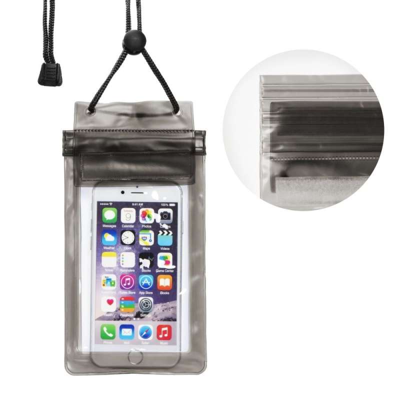 SPOTT-GR Waterproof Bag - Αδιάβροχο Τσαντάκι για Smartphones με Σχοινάκι σε Χρώμα Μαύρο