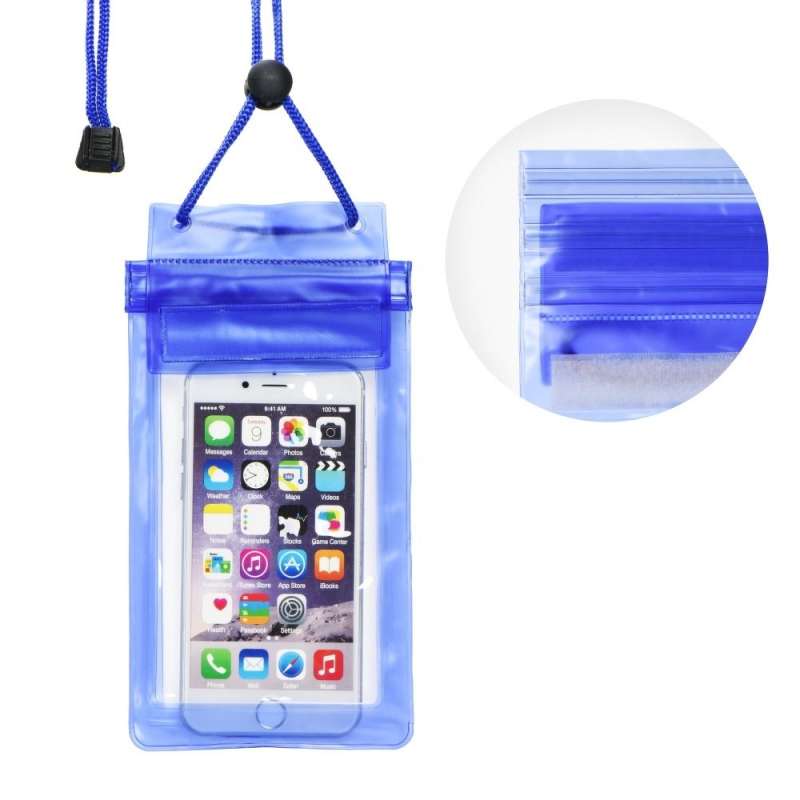 SPOTT-GR Waterproof Bag - Αδιάβροχο Τσαντάκι για Smartphones με Σχοινάκι σε Χρώμα Μπλε