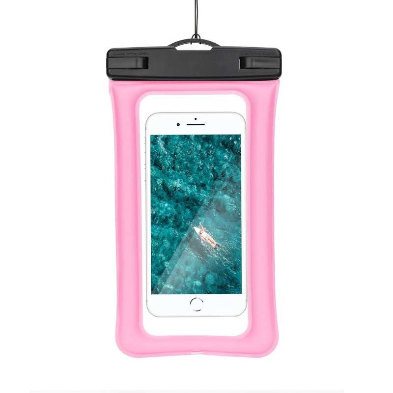SPOTT-GR Waterproof Airbag - Αδιάβροχη Θήκη Σιλικόνης για Smartphones - Ροζ