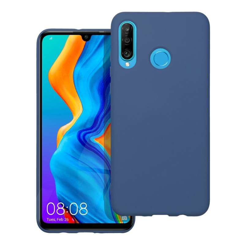SPOTT-GR Silicone Matte - Θήκη Σιλικόνης Ματ για Huawei P30 Lite - Μπλε