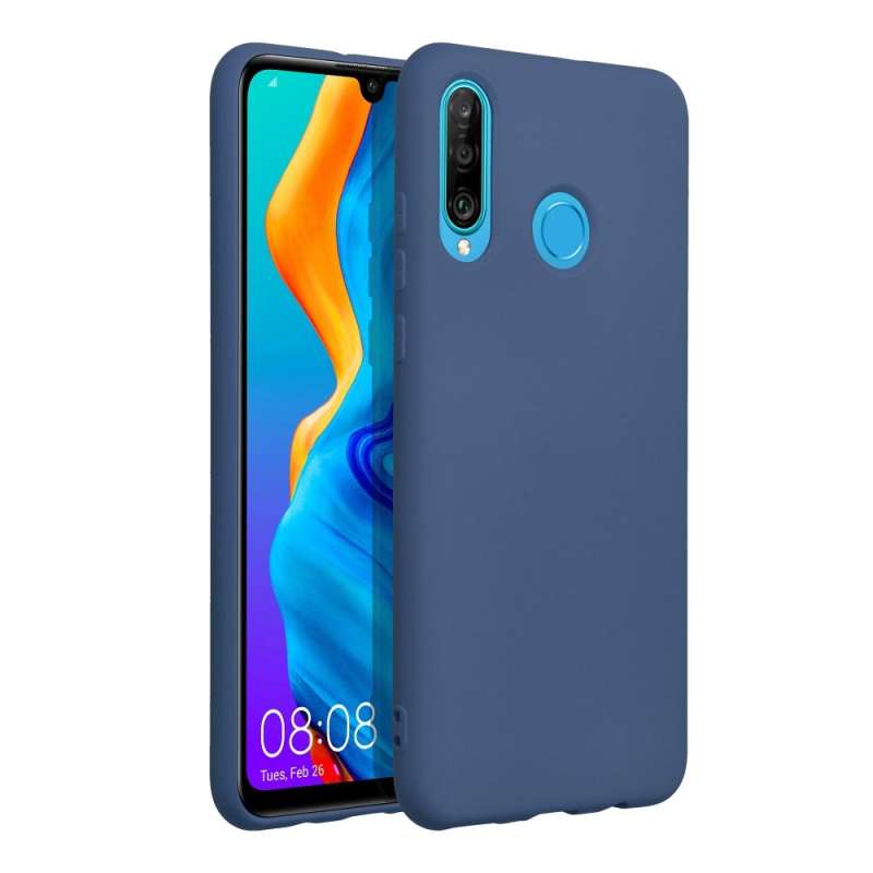SPOTT-GR Silicone Matte - Θήκη Σιλικόνης Ματ για Huawei P30 Lite - Μπλε