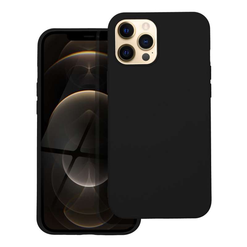 SPOTT-GR Silicone Matte - Θήκη Σιλικόνης Ματ για Apple iPhone 12 Pro Max - Μαύρη