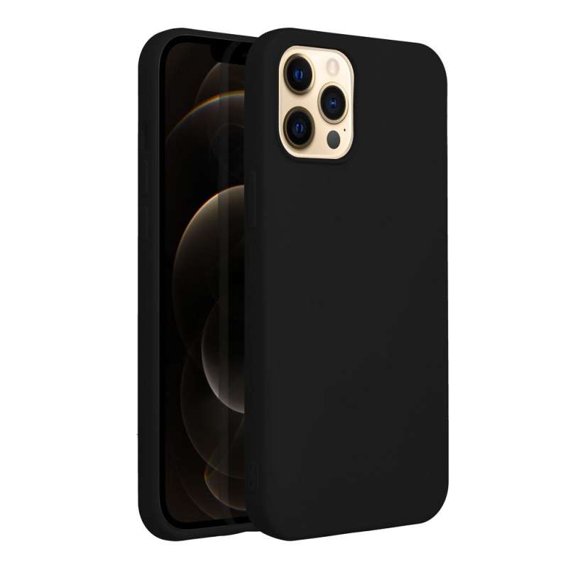SPOTT-GR Silicone Matte - Θήκη Σιλικόνης Ματ για Apple iPhone 12 Pro Max - Μαύρη