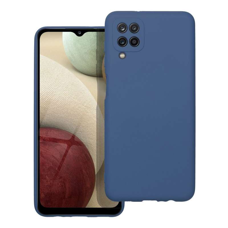 SPOTT-GR Silicone Matte - Θήκη Σιλικόνης Ματ για Samsung Galaxy A12 - Μπλε
