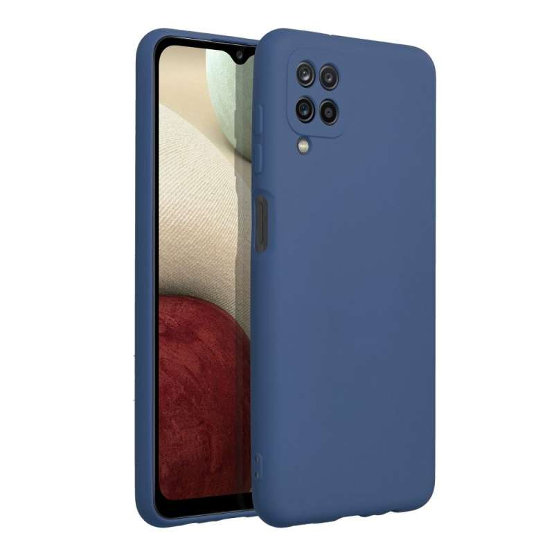 SPOTT-GR Silicone Matte - Θήκη Σιλικόνης Ματ για Samsung Galaxy A12 - Μπλε