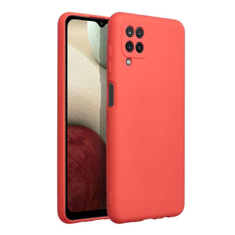SPOTT-GR Silicone Matte - Θήκη Σιλικόνης Ματ για Samsung Galaxy A12 - Πορτοκαλί