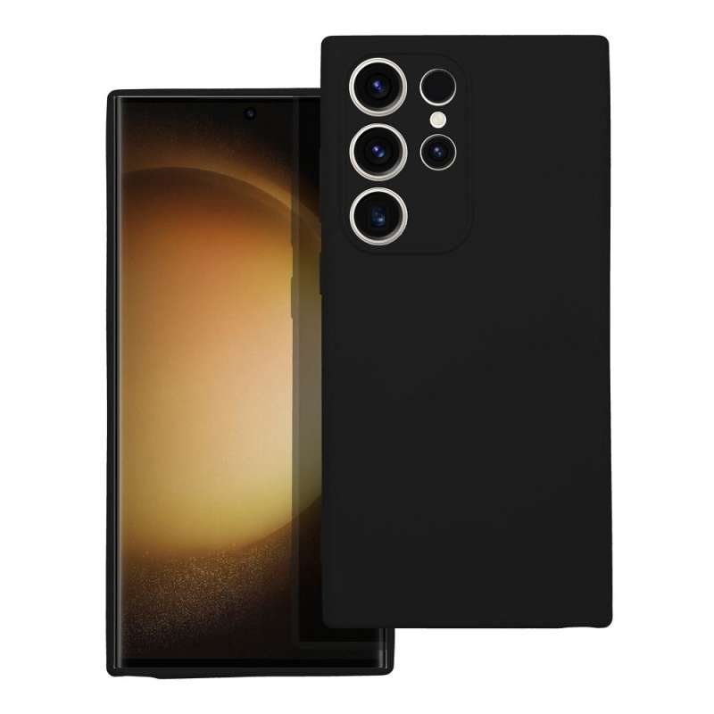 SPOTT-GR Silicone Matte - Θήκη Σιλικόνης Ματ για Samsung Galaxy S23 Ultra - Μαύρη