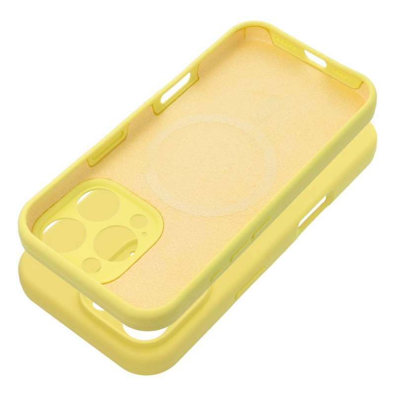 SPOTT-GR Silicone 2mm - Λεπτή Θήκη Σιλικόνης 2mm για Apple iPhone 17 με Υποστήριξη MagSafe - Κίτρινη
