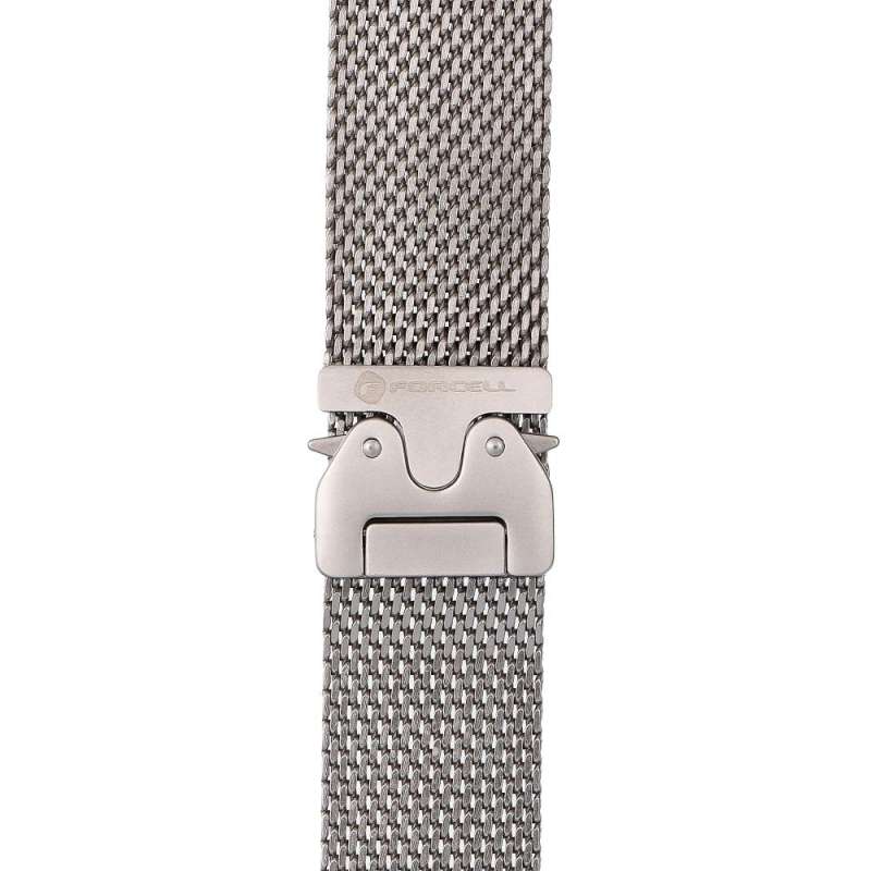 SPOTT-GR Forcell F-Design FA11 - Λουράκι από Ανοξείδωτο Ατσάλι για Apple Watch 38 / 40 / 41 mm - Ασημί