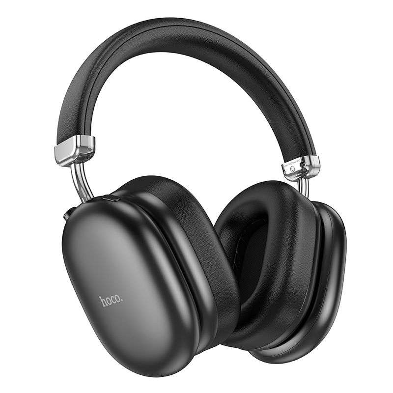 SPOTT-GR Hoco W35 Max ANC - Ασύρματα Over-Ear Ακουστικά Bluetooth με ANC (Ακύρωση Θορύβου) σε Μαύρο Χρώμα
