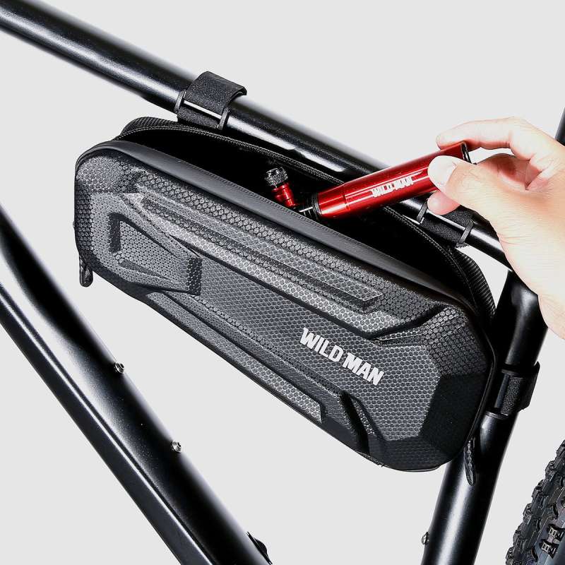 SPOTT-GR Wildman XT9 - Αδιάβροχο Τσαντάκι Σκελετού Ποδηλάτου Χωρητικότητας 1.8L σε Μαύρο Χρώμα