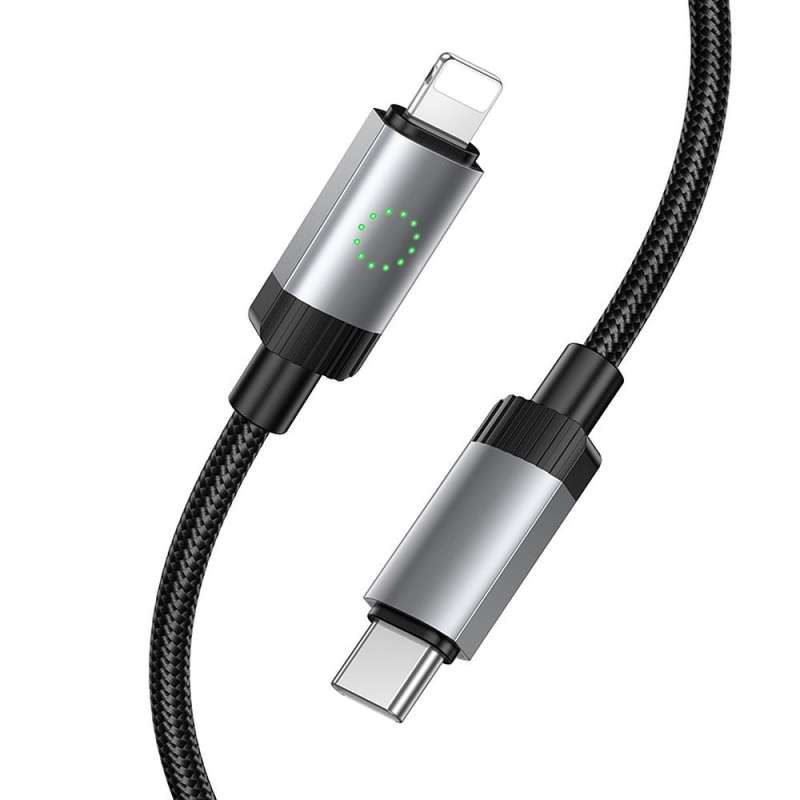 SPOTT-GR Hoco X117 - Καλώδιο Type-C σε Lightning PD 27W 1m - Μαύρο