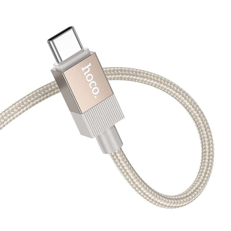 SPOTT-GR Hoco UPA32B - Μετατροπέας (Adapter) AUX Από Type-C σε Jack 3.5mm 1m (Θηλυκό) - Χρυσός