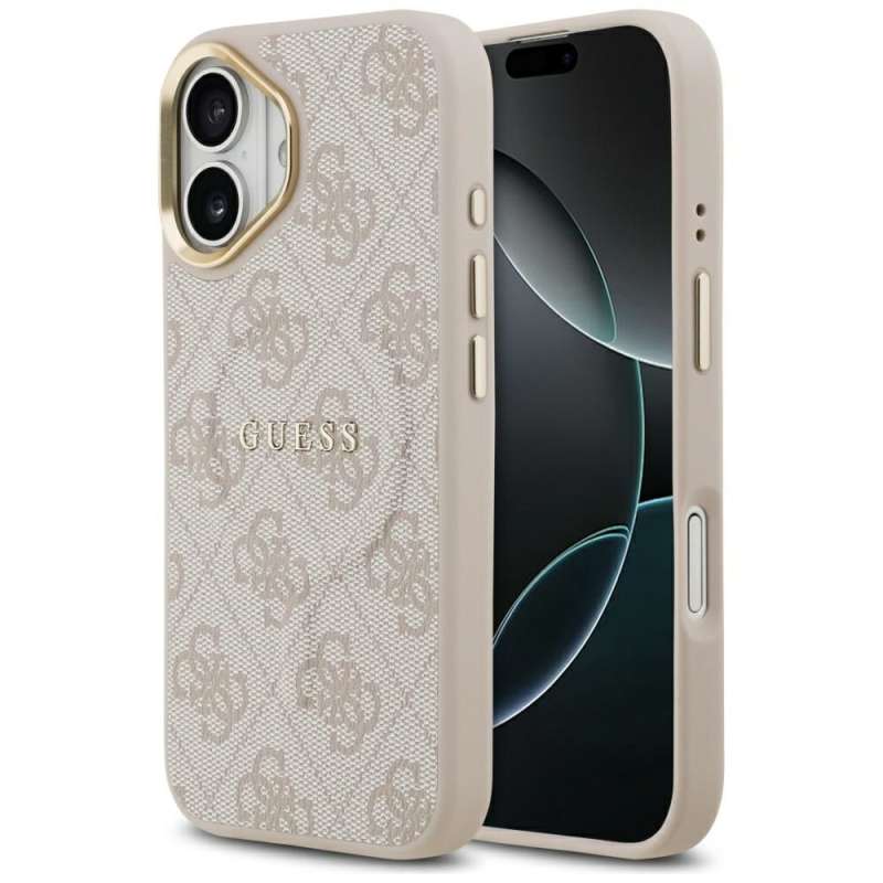 SPOTT-GR GUESS - Θήκη για Apple iPhone 17 με Υποστήριξη MagSafe (PU 4G W/ Classic) - Ροζ