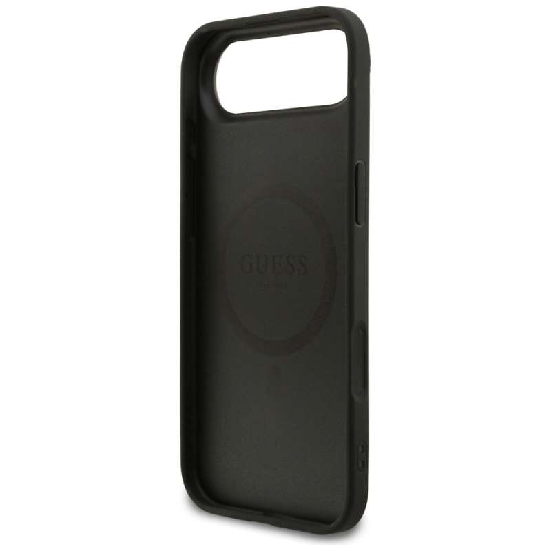 SPOTT-GR GUESS - Θήκη για Apple iPhone 17 Air με Υποστήριξη MagSafe (PU 4G Ring Classic Logo) σε Μαύρο Χρώμα