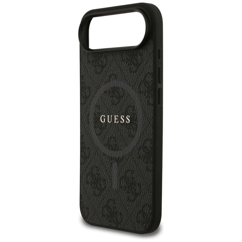 SPOTT-GR GUESS - Θήκη για Apple iPhone 17 Air με Υποστήριξη MagSafe (PU 4G Ring Classic Logo) σε Μαύρο Χρώμα