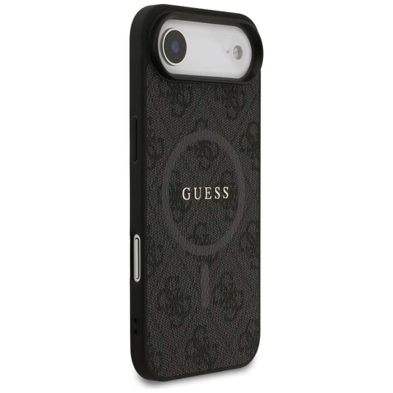 SPOTT-GR GUESS - Θήκη για Apple iPhone 17 Air με Υποστήριξη MagSafe (PU 4G Ring Classic Logo) σε Μαύρο Χρώμα