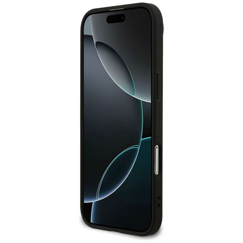 SPOTT-GR GUESS - Θήκη για Apple iPhone 17 Air με Υποστήριξη MagSafe (PU 4G Ring Classic Logo) σε Μαύρο Χρώμα
