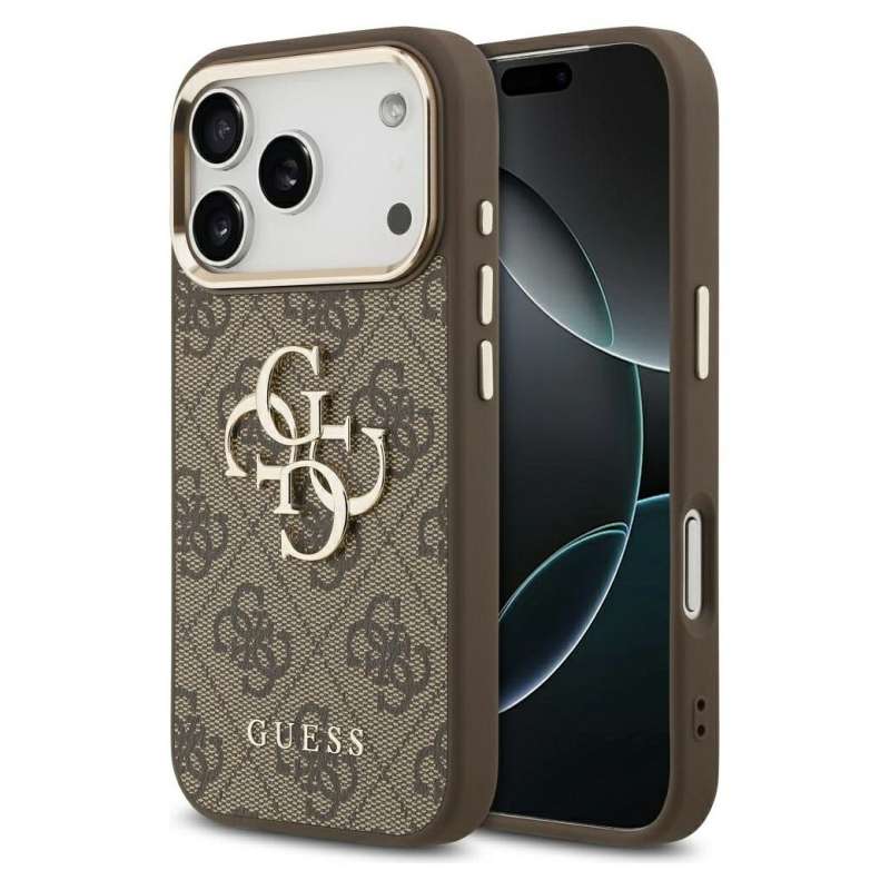 SPOTT-GR GUESS - Θήκη για Apple iPhone 17 Pro Max (PU W/ Big 4G Classic Logo) - Καφέ