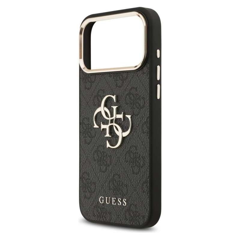 SPOTT-GR GUESS - Θήκη για Apple iPhone 17 Pro Max (PU W/ Big 4G Classic Logo) - Χρυσή - Μαύρη
