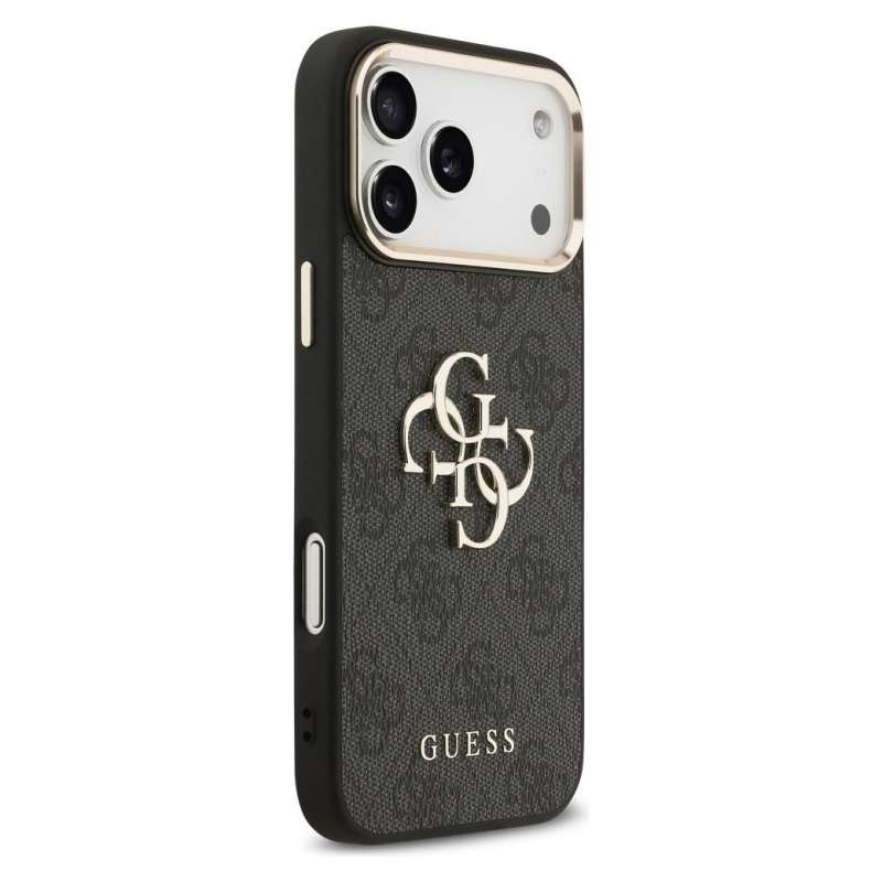 SPOTT-GR GUESS - Θήκη για Apple iPhone 17 Pro Max (PU W/ Big 4G Classic Logo) - Χρυσή - Μαύρη
