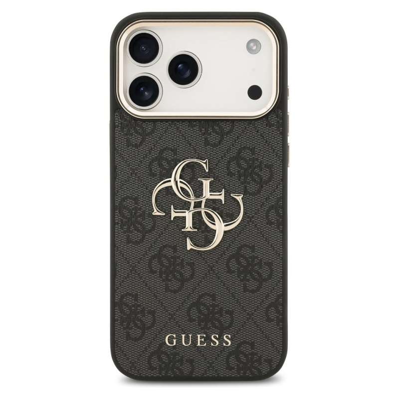 SPOTT-GR GUESS - Θήκη για Apple iPhone 17 Pro Max (PU W/ Big 4G Classic Logo) - Χρυσή - Μαύρη