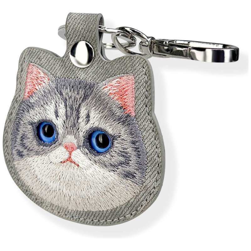 SPOTT-GR Nimmy Tracker Big Eyed Pet 2.0 (Cat) - Θήκη για Airtag σε Γκρι Xρώμα