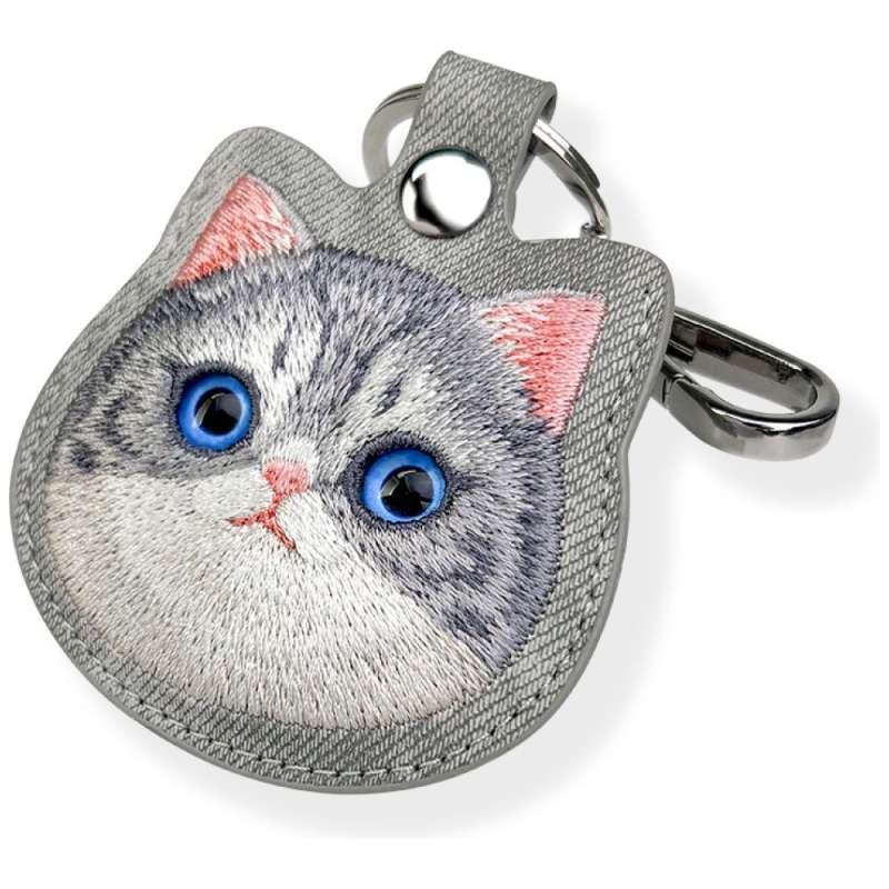 SPOTT-GR Nimmy Tracker Big Eyed Pet 2.0 (Cat) - Θήκη για Airtag σε Γκρι Xρώμα