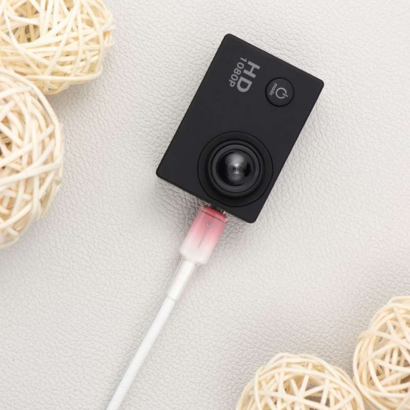 SPOTT-GR Forcell F-Energy C351 Gradient - Καλώδιο USB-A σε Micro USB Quick Charge 3.0 2.4A 18W 1m - Άσπρο
